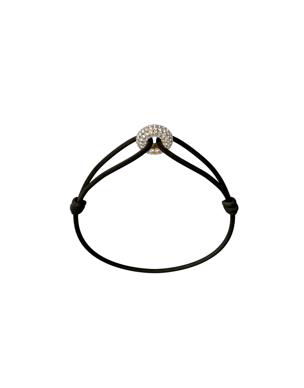 Mini Golden Soho Pave Cord Bracelet