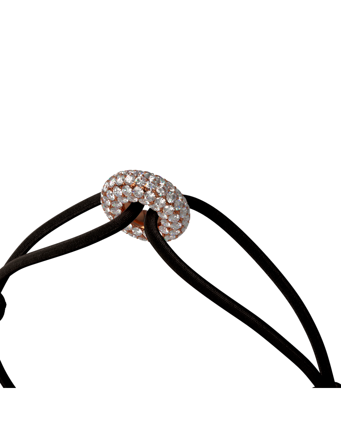 Mini Rose Soho Pave Cord Bracelet