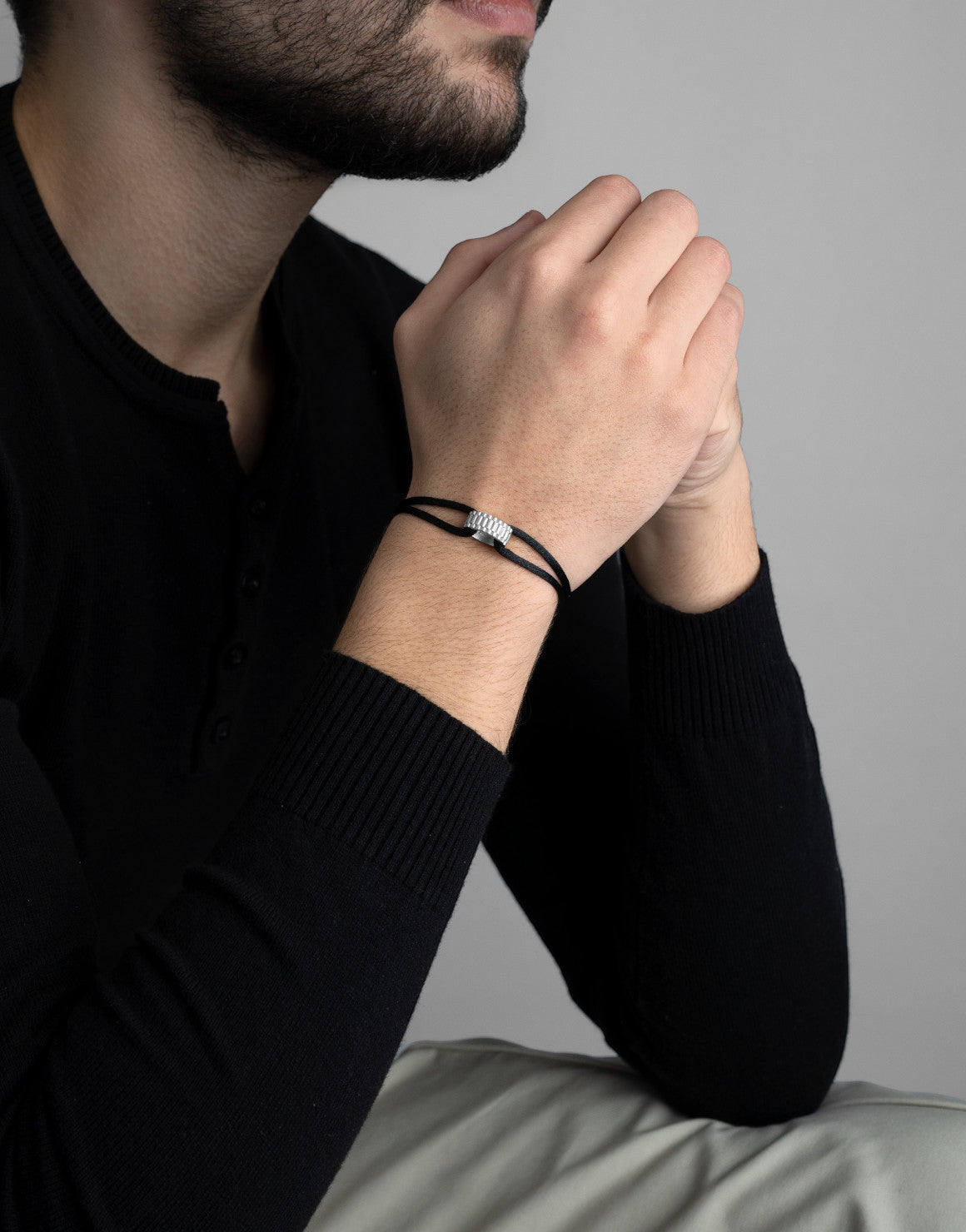 Regent Cord Bracelet in Sterling Silver