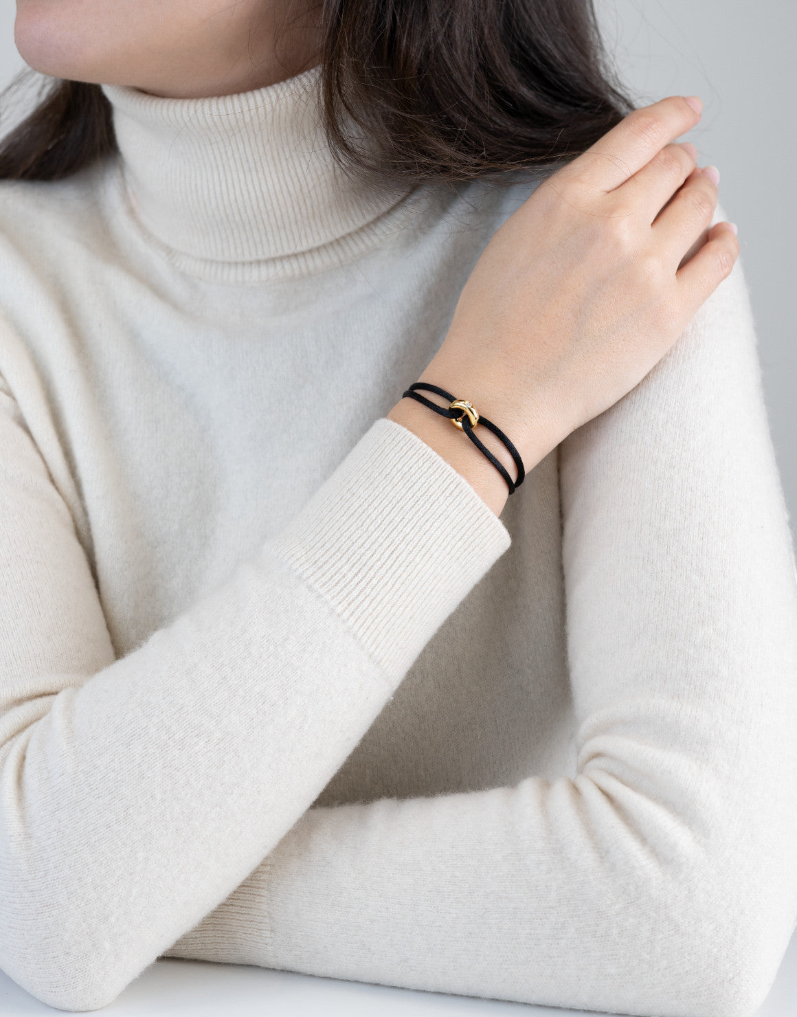 Golden Diamond Cord Bracelet