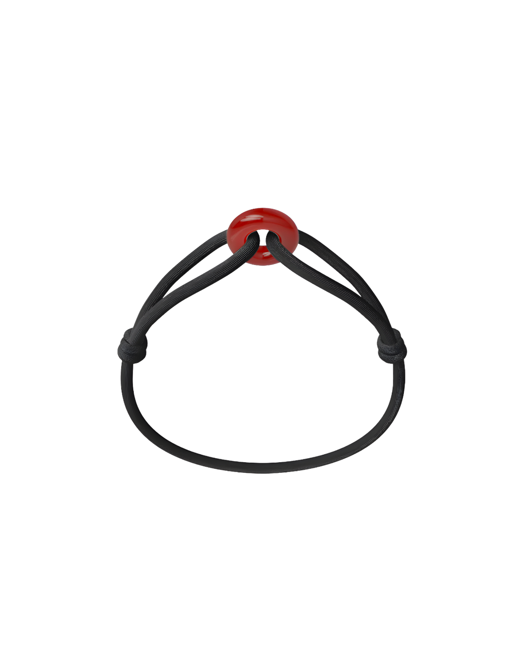 Red Soho Cord Bracelet with Carnelian