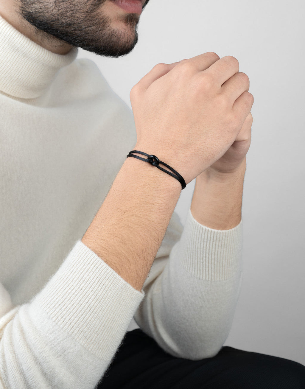 Black Onyx Cord Bracelet