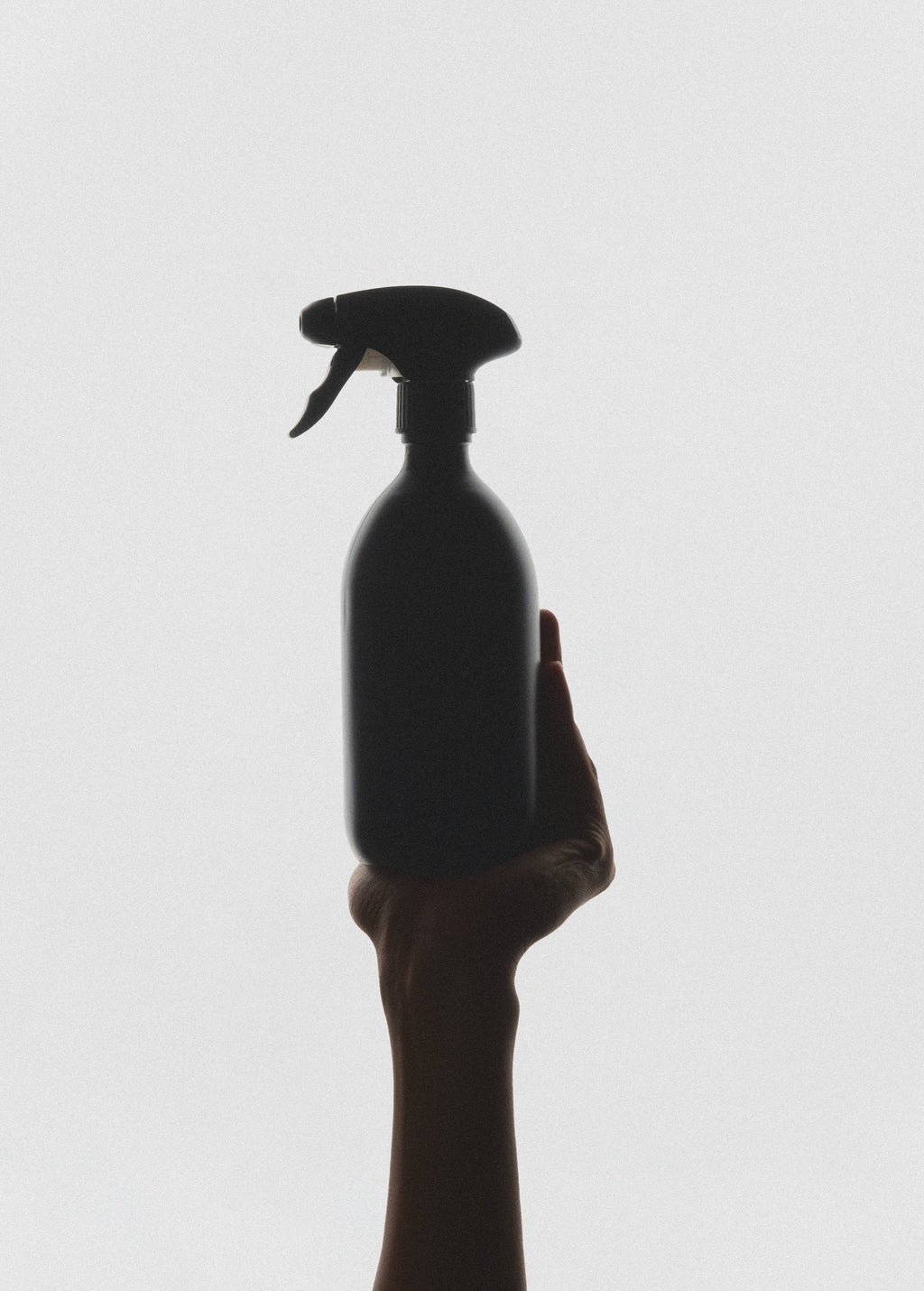 Black Spray Bottle with Matte Finish