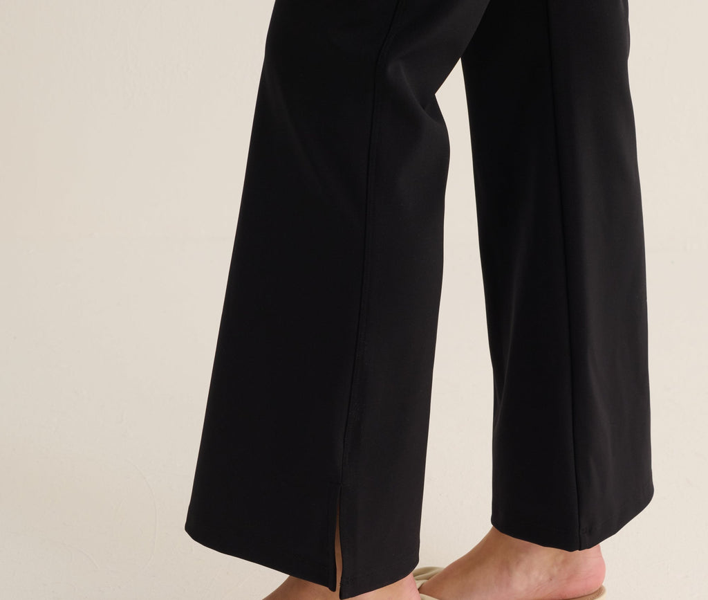 Black Soft Hi Stretch Kick Flare Leggings