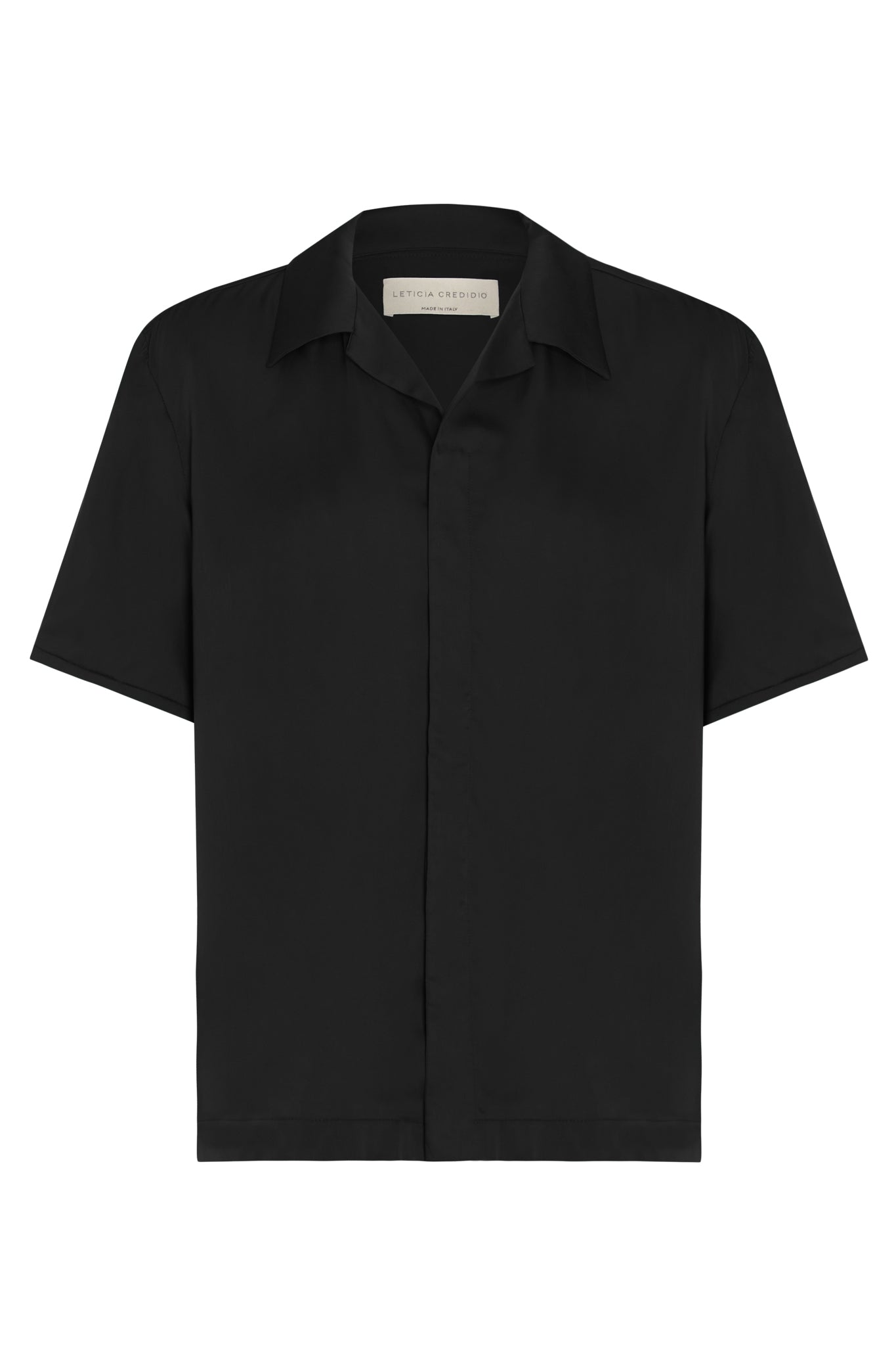 Sky Unisex Short Sleeve Top in Vegan Silk