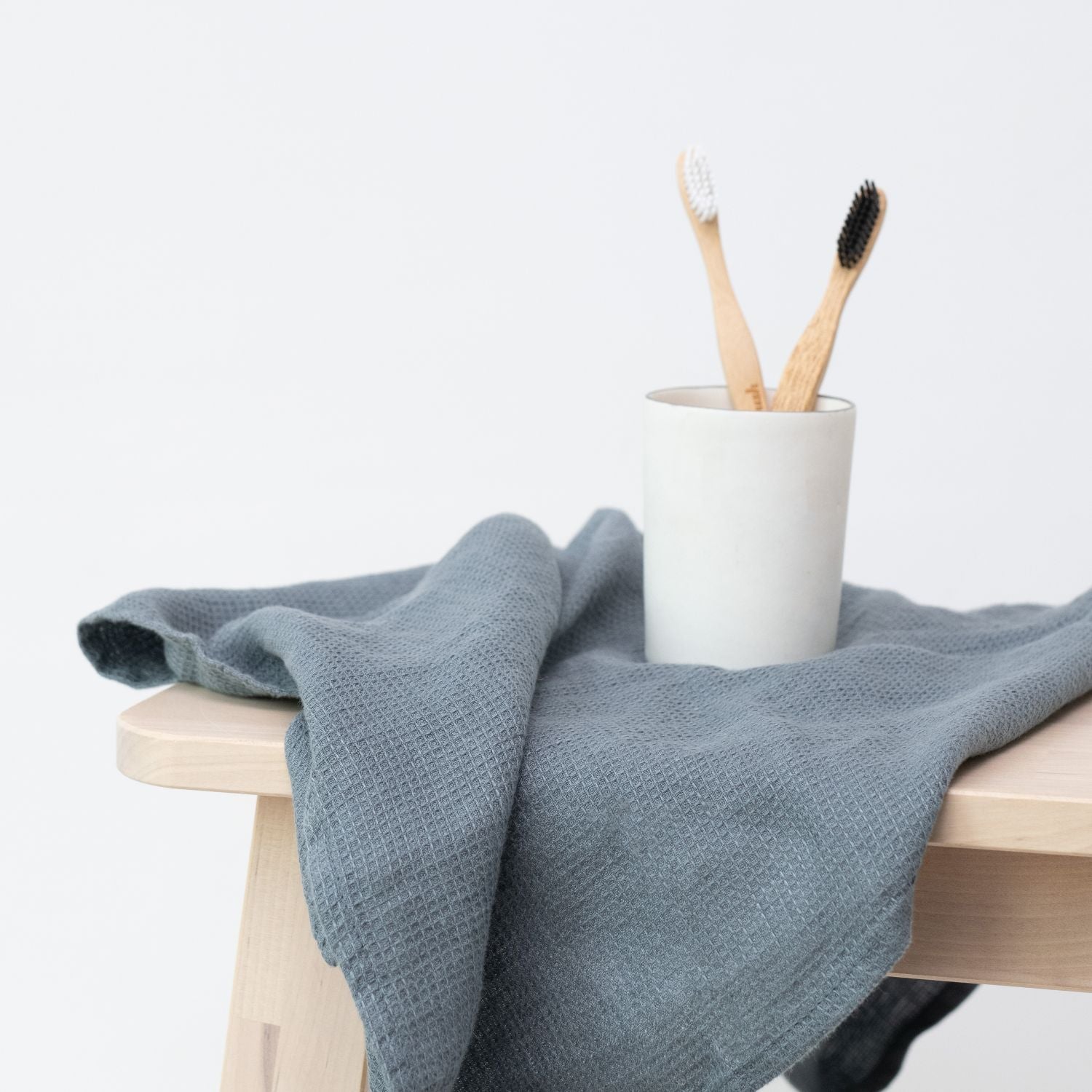 Luxurious Waffle Linen Bath Towel Set – Hypoallergenic & Absorbent by Linen Tales at www.brixbailey.com
