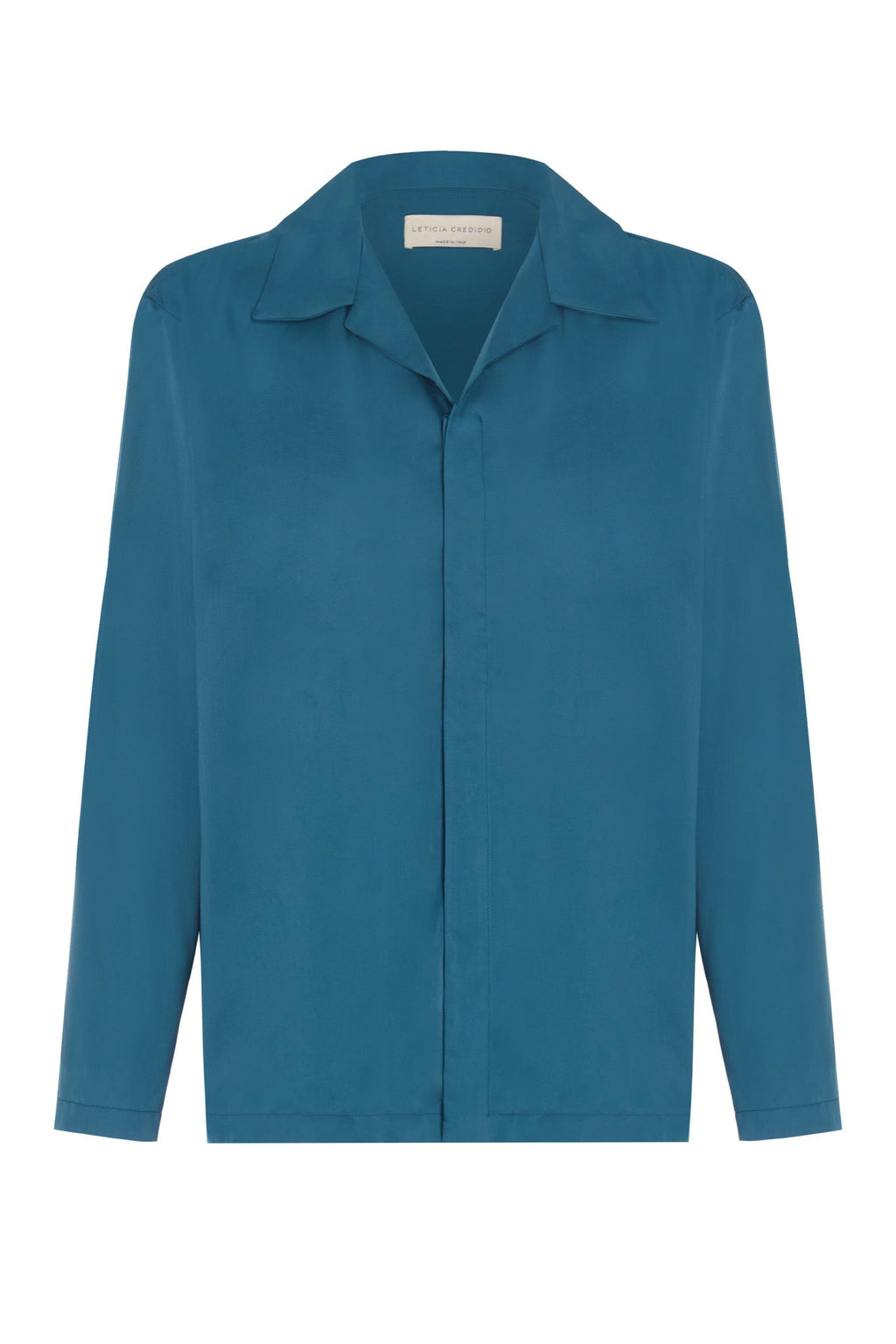 Sky Unisex Long Sleeve Shirt in Vegan Silk