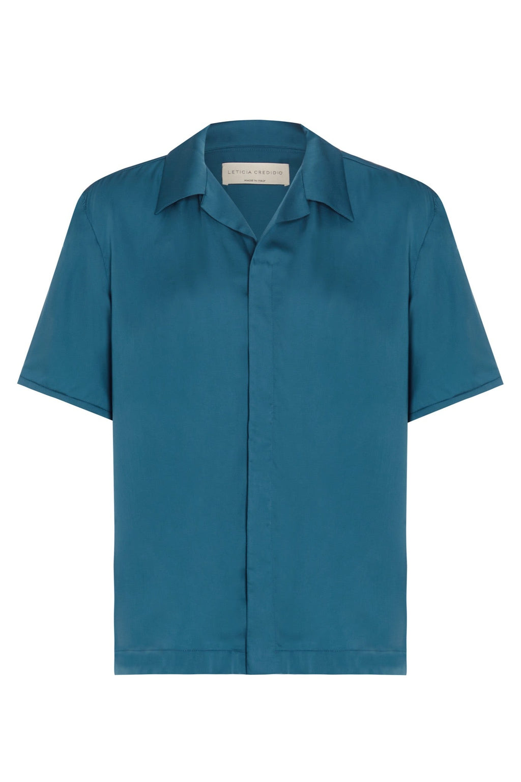 Sky Unisex Short Sleeve Top in Vegan Silk