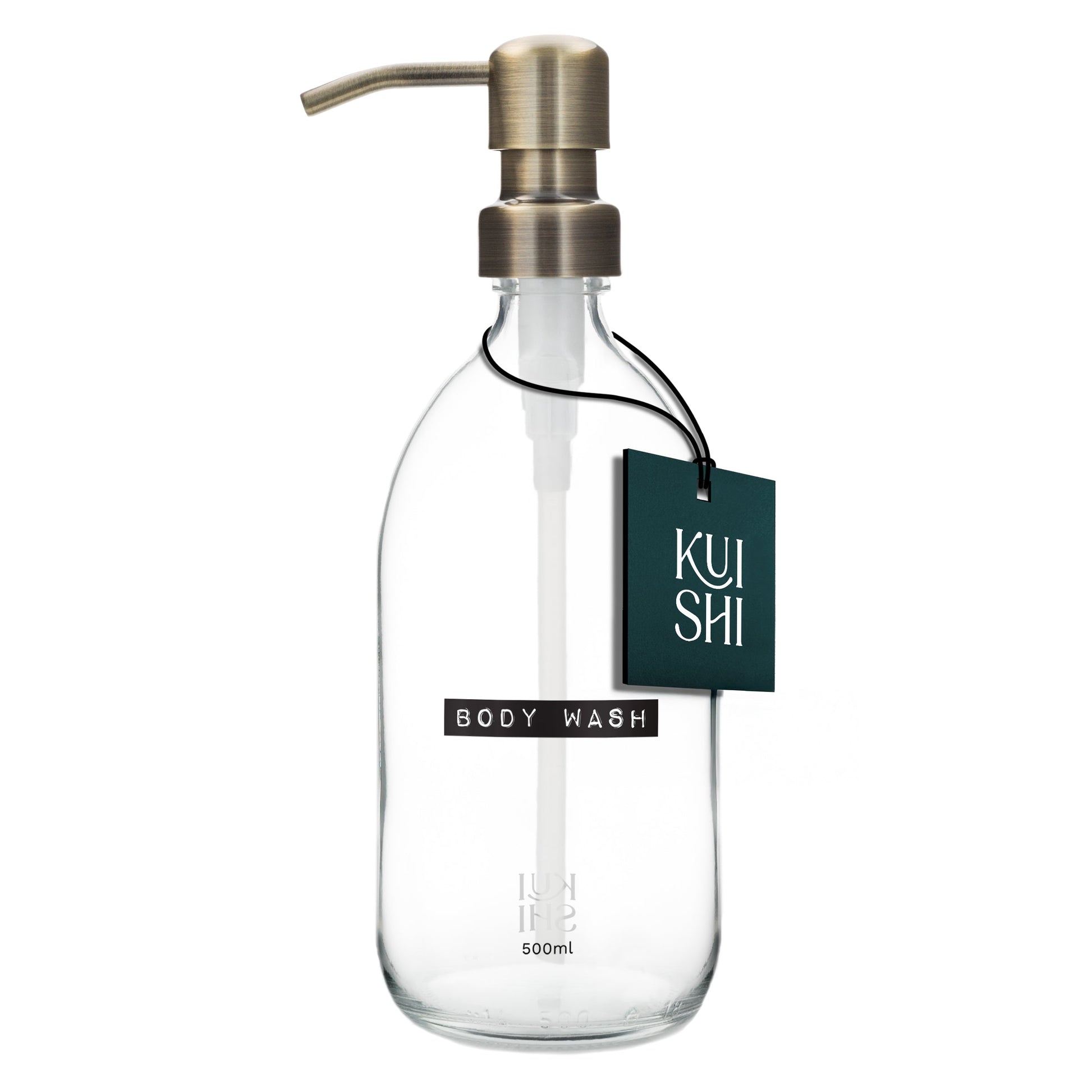 Vintage Clear Glass Dispenser Bottle 500ml
