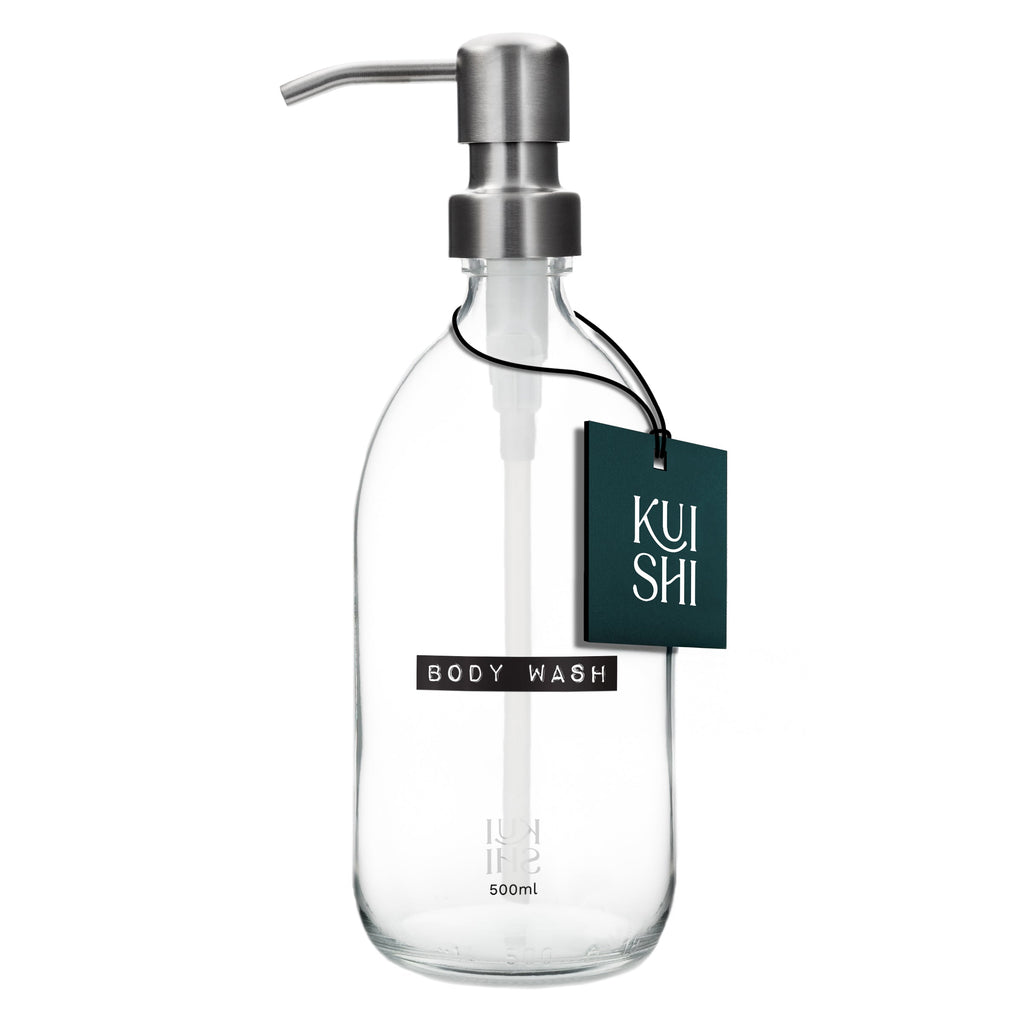 Vintage Clear Glass Dispenser Bottle 500ml