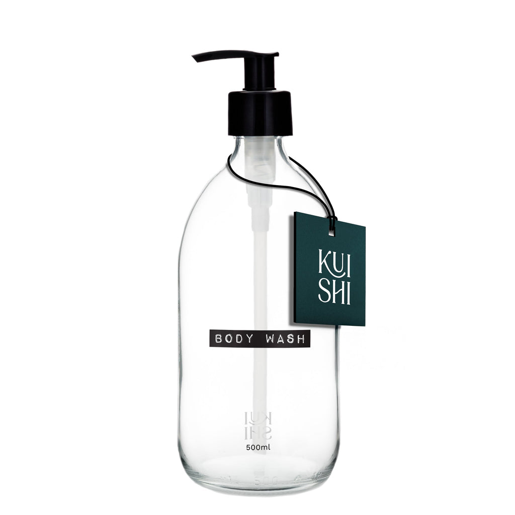 Vintage Clear Glass Dispenser Bottle 500ml