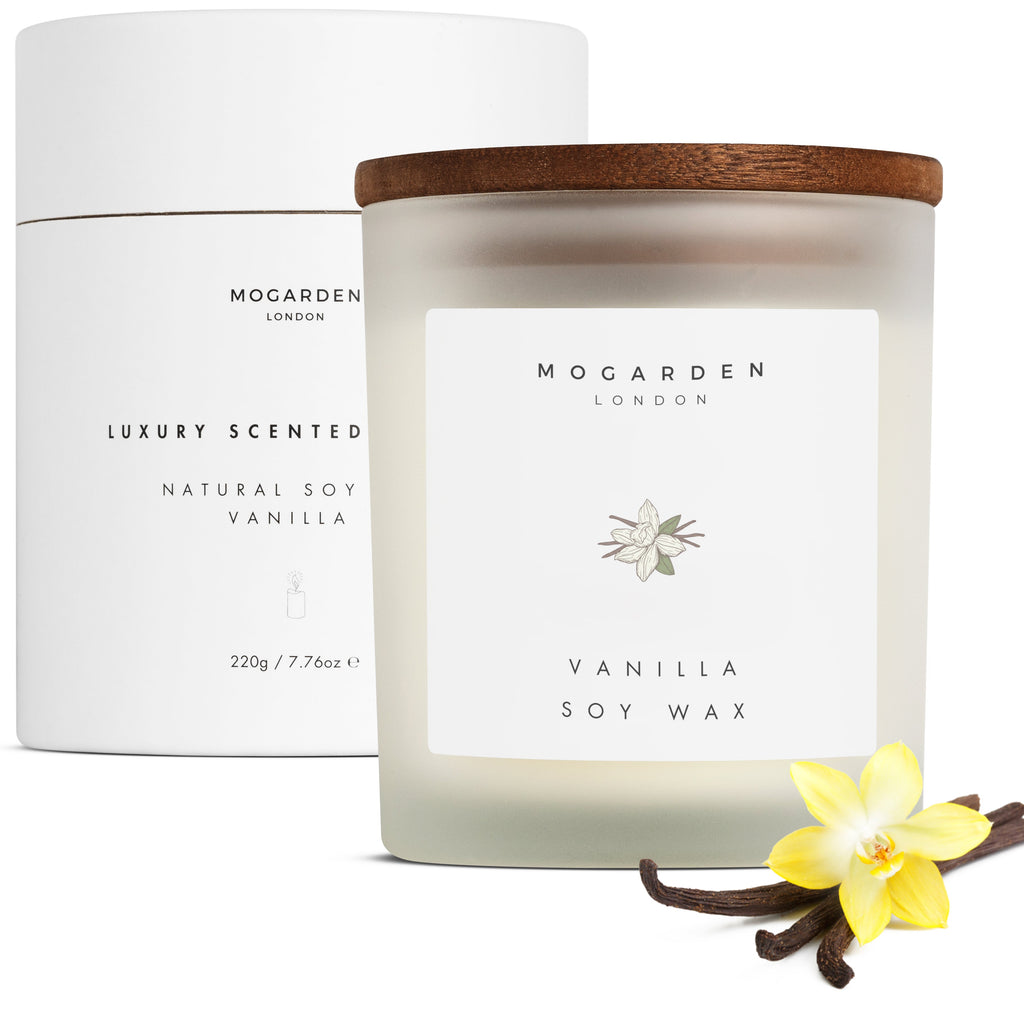 Natural Soy Vanilla Amber Candle 220g