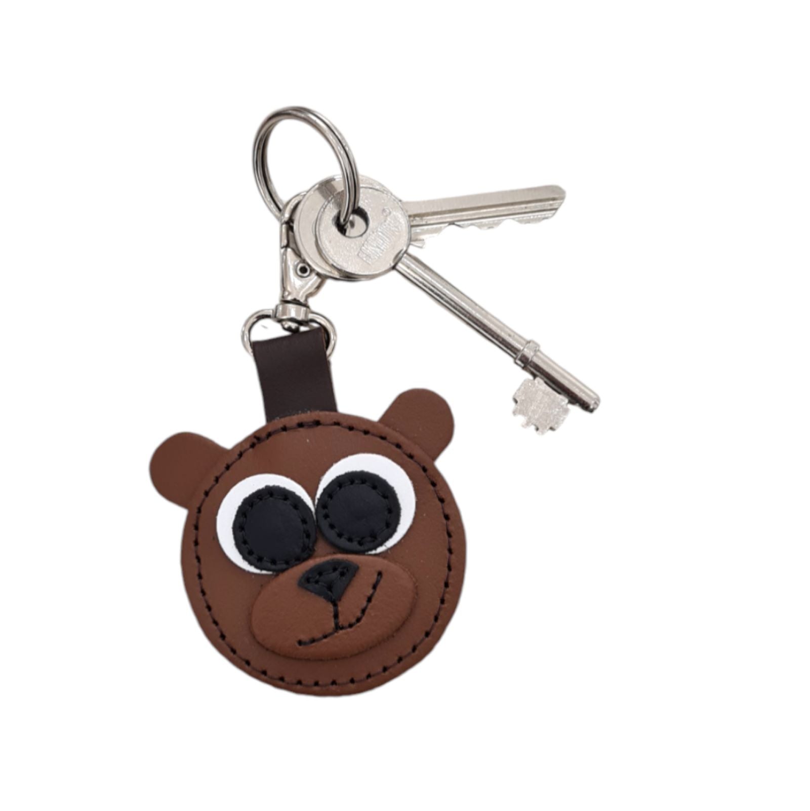Brown Bear Handmade Leather Bag Charm - Pre-order Jan 2026 Delivery