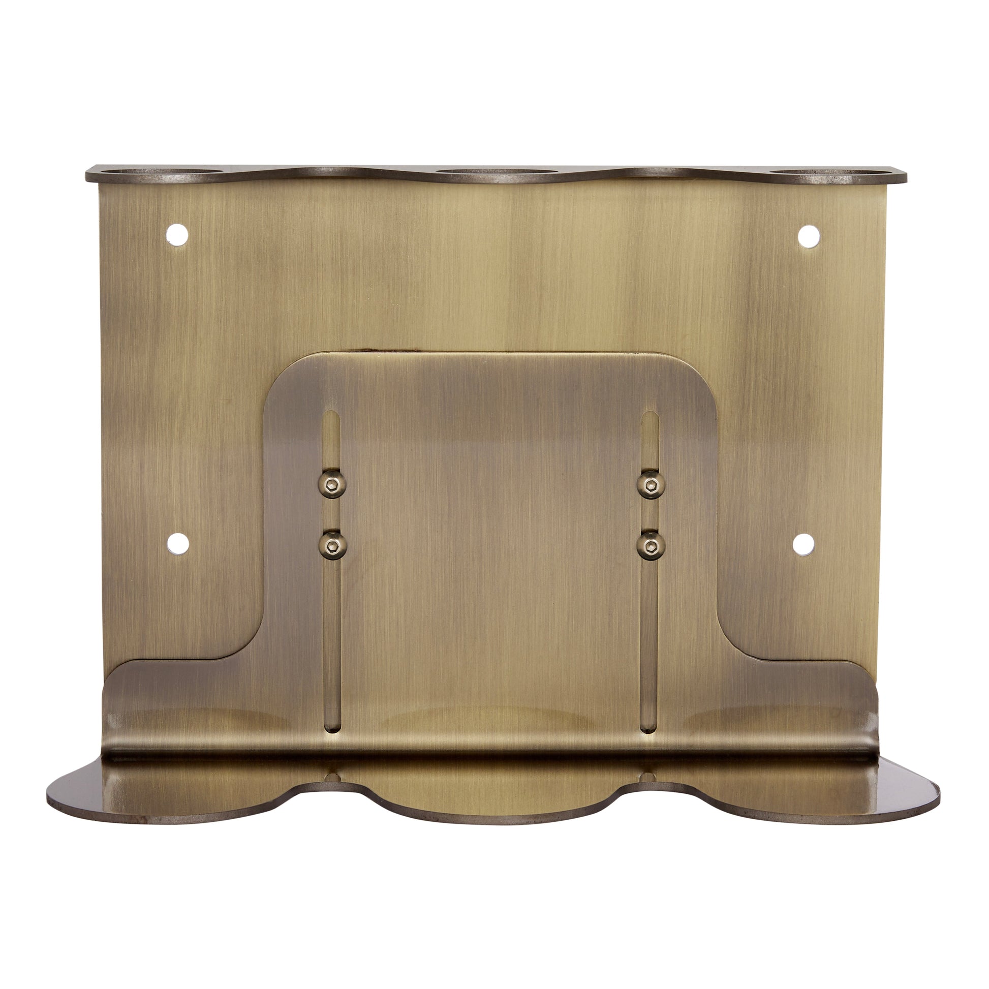 Gold Triple Soap Bottle Holder Wall Mount