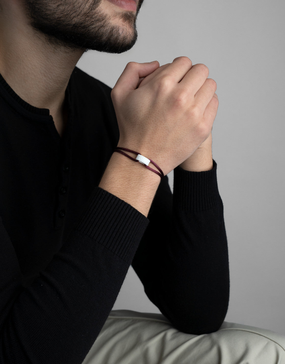 Cord Bracelet in Snow