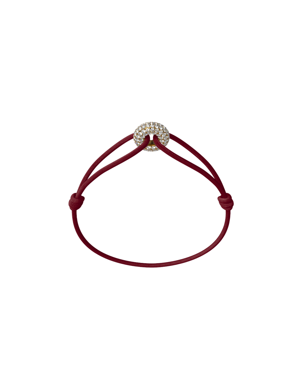 Mini Golden Soho Pave Cord Bracelet