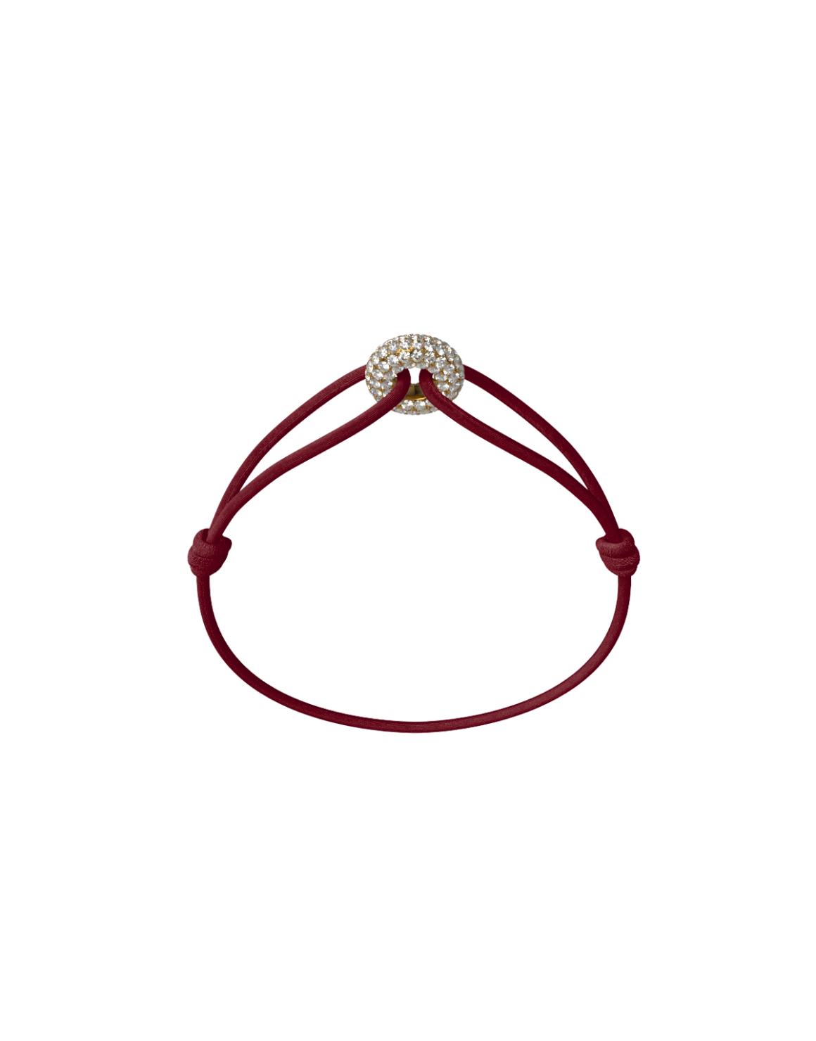 Mini Golden Soho Pave Cord Bracelet