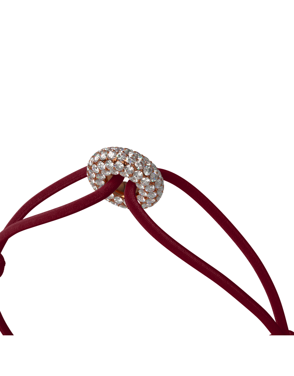 Mini Rose Soho Pave Cord Bracelet