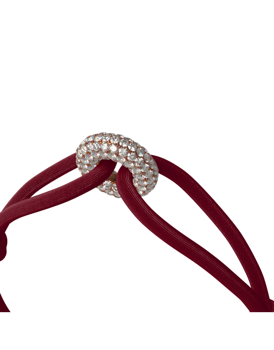Rose Soho Pave Cord Bracelet