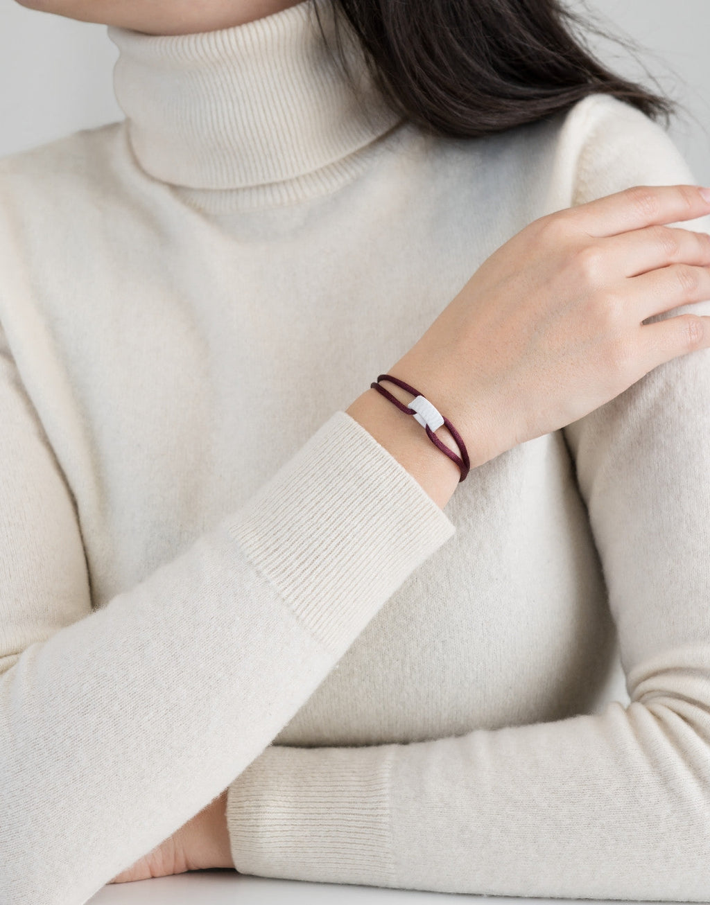 Cord Bracelet in Snow