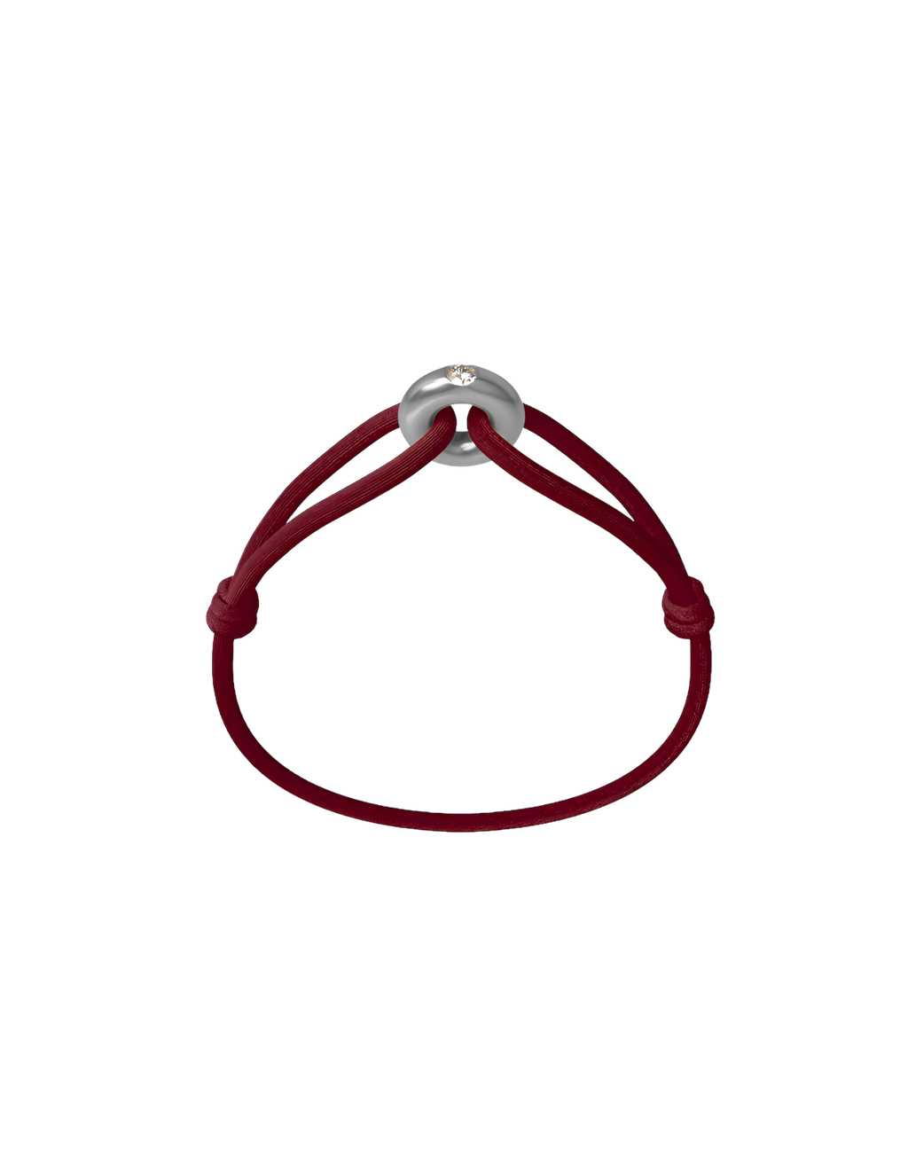 Silver Soho Diamond Cord Bracelet