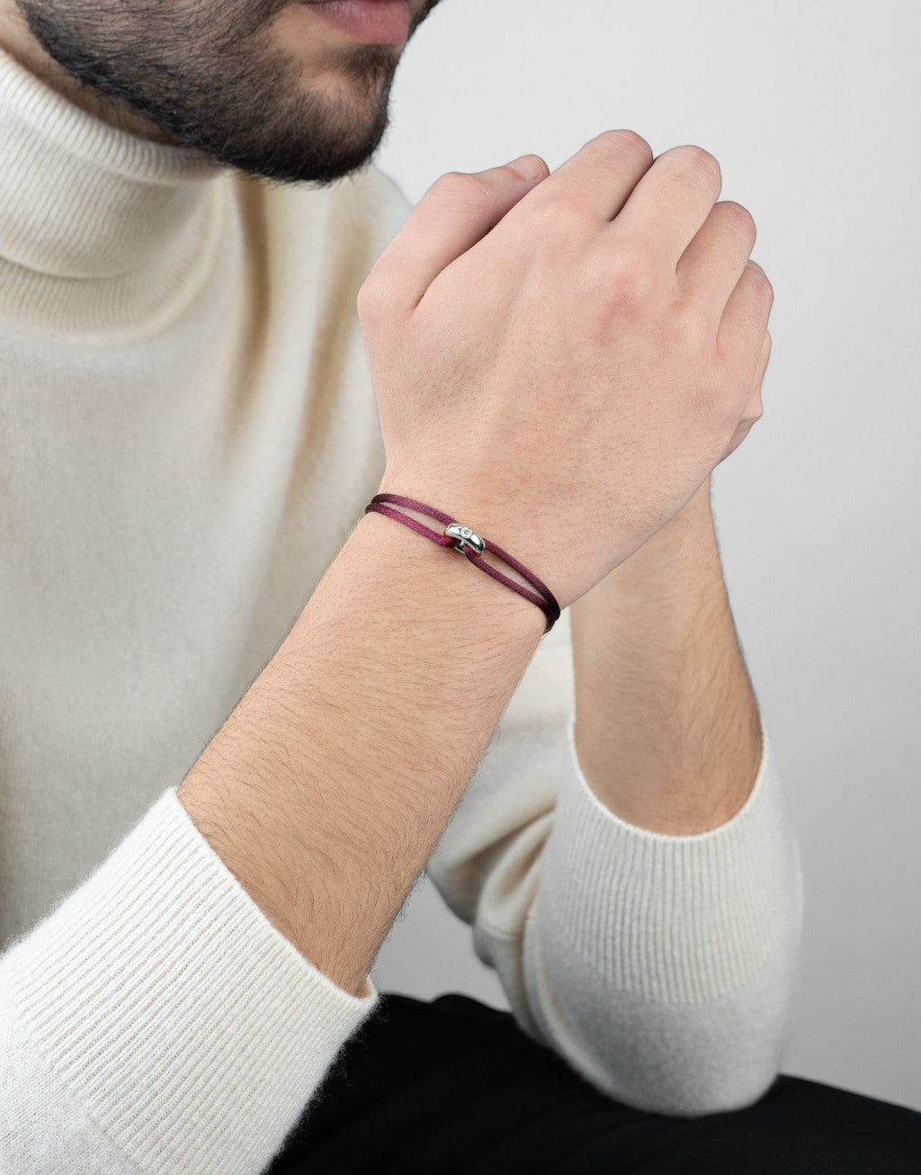 Silver Soho Diamond Cord Bracelet