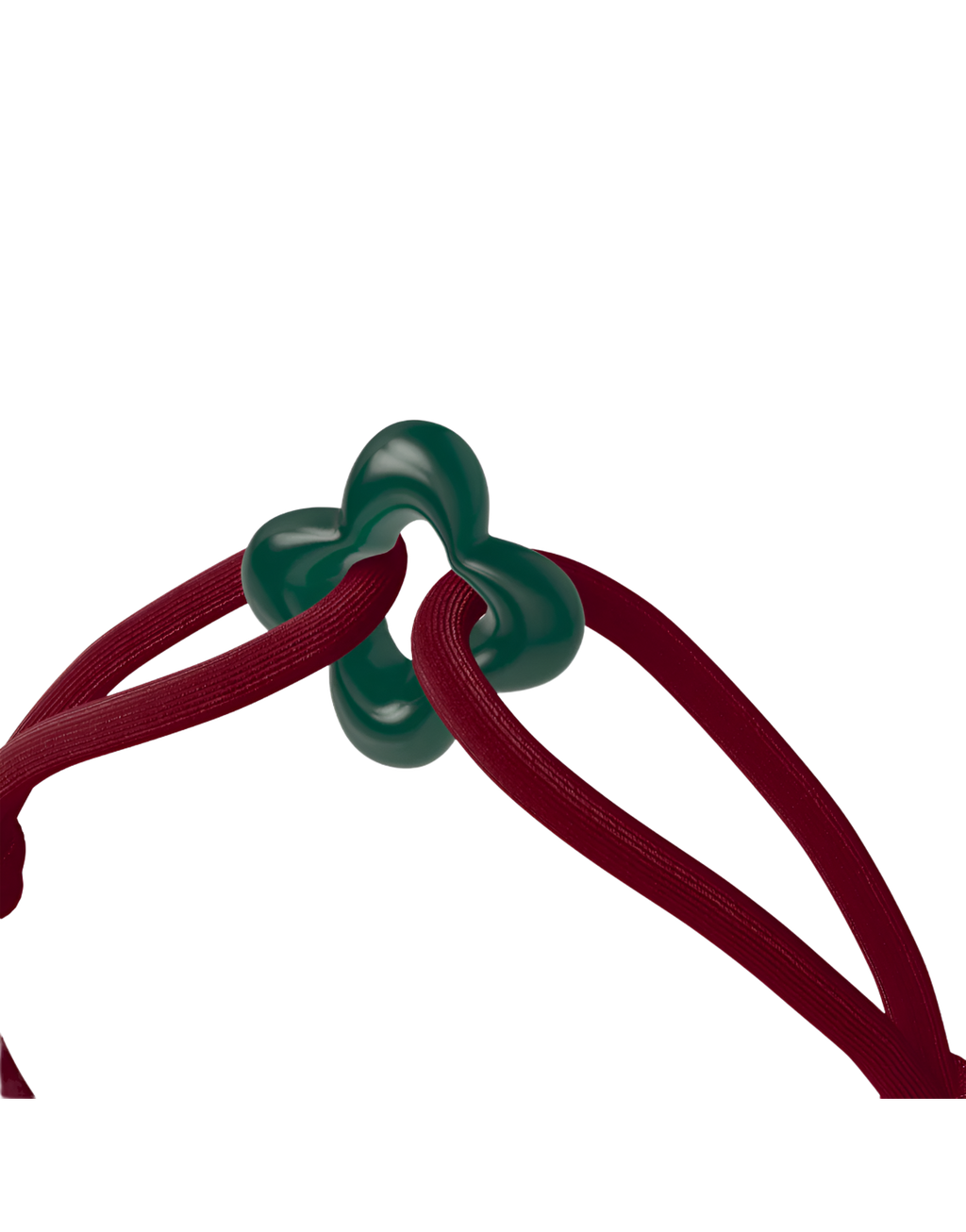 Green Clover Cord Bracelet