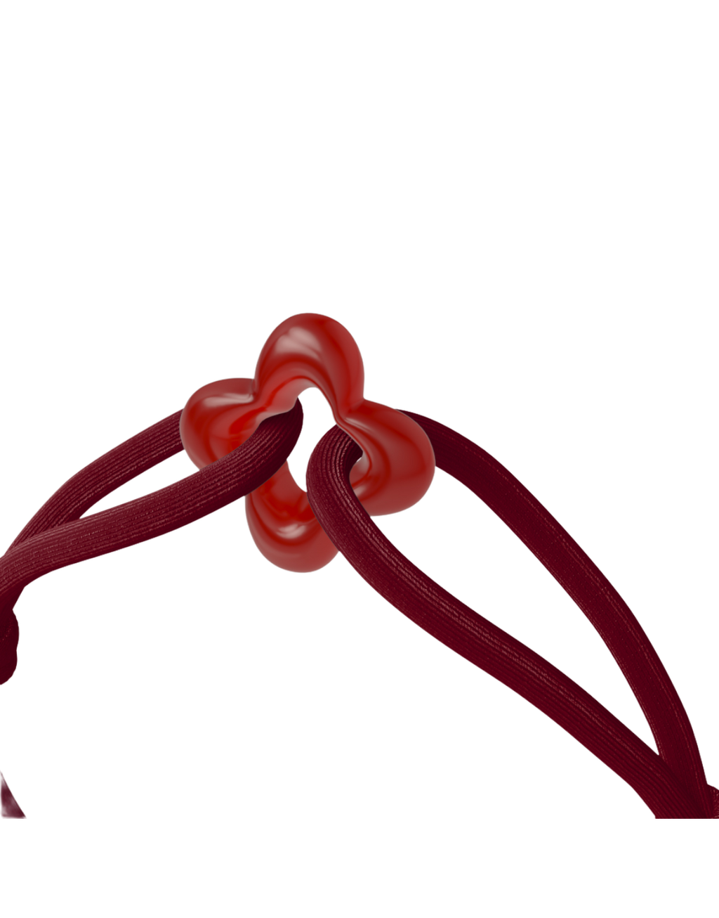 Red Clover Cord Bracelet with Carnelian