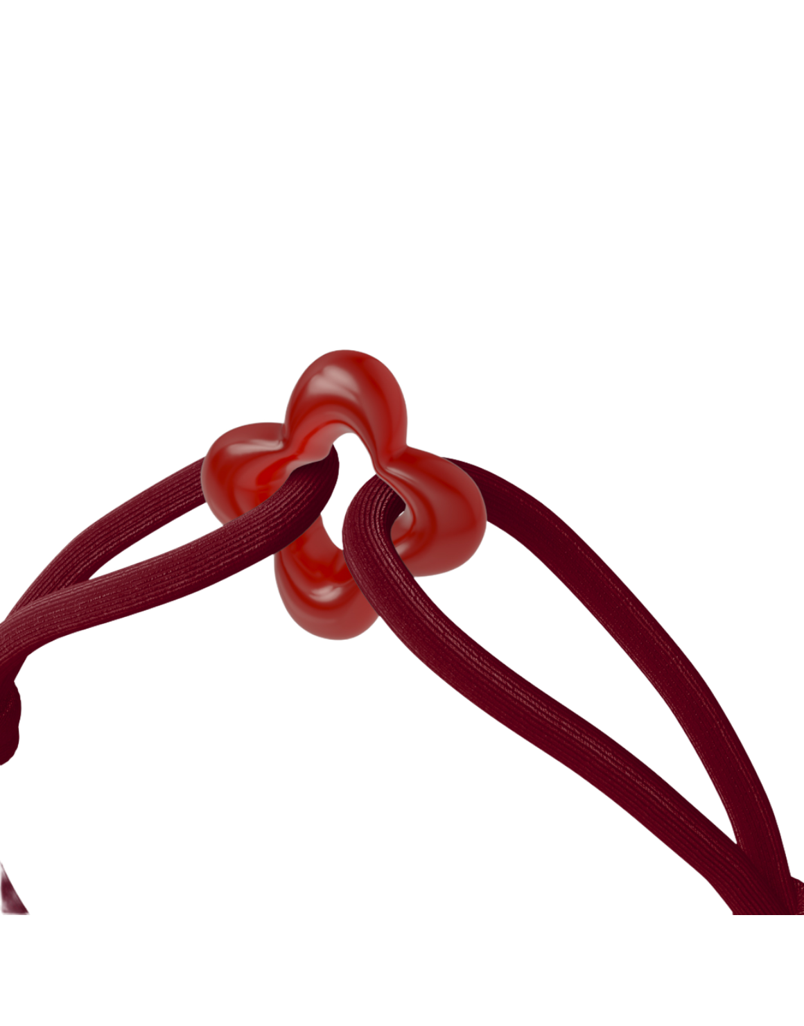 Red Clover Cord Bracelet with Carnelian