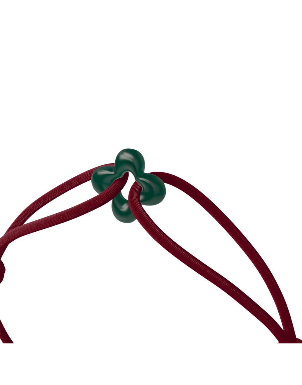 Mini Green Clover Cord Bracelet