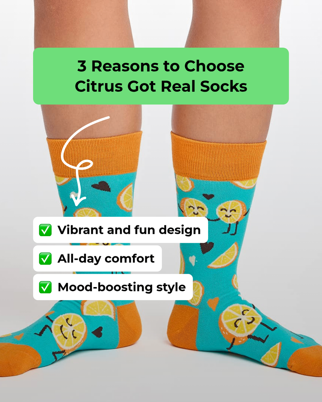 Citrus Got Real Socks