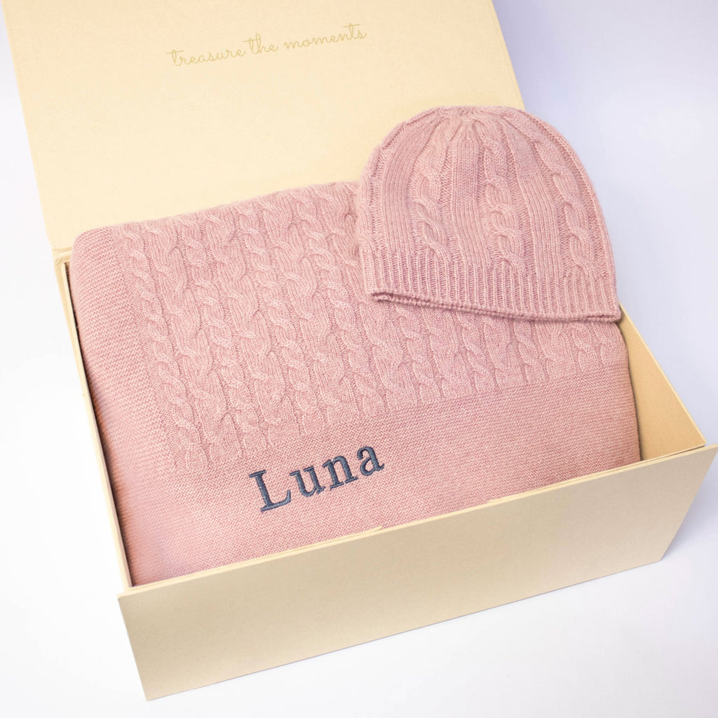 Classic Cashmere Baby Gift Set in Rosewood