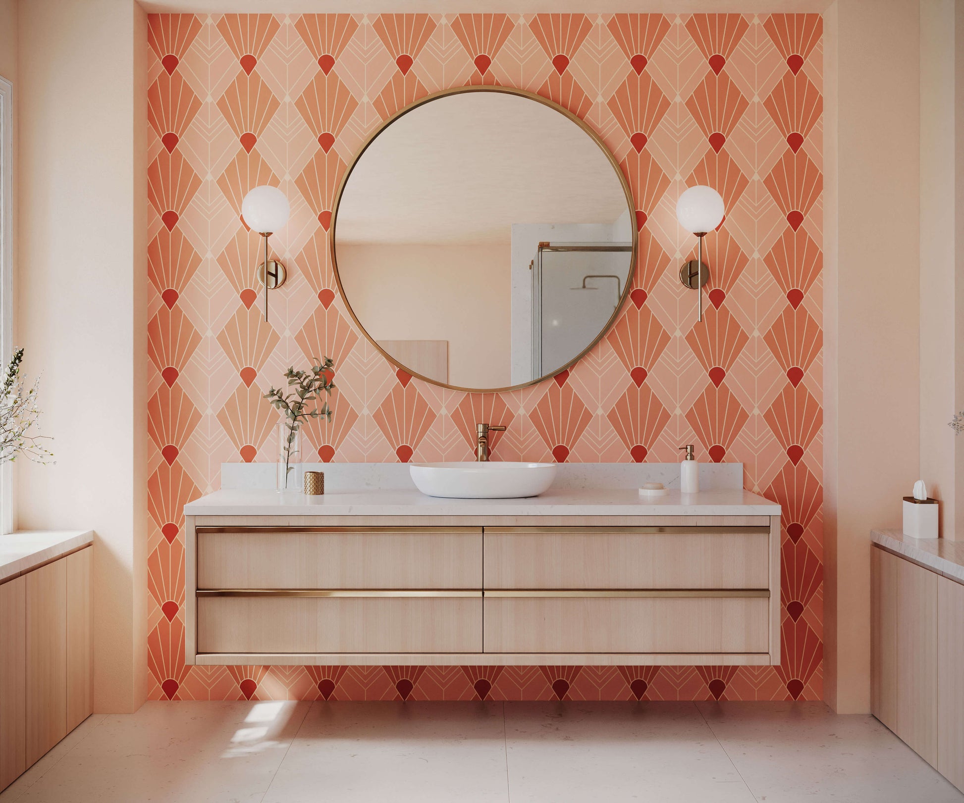 Cameron Art Deco Wallpaper