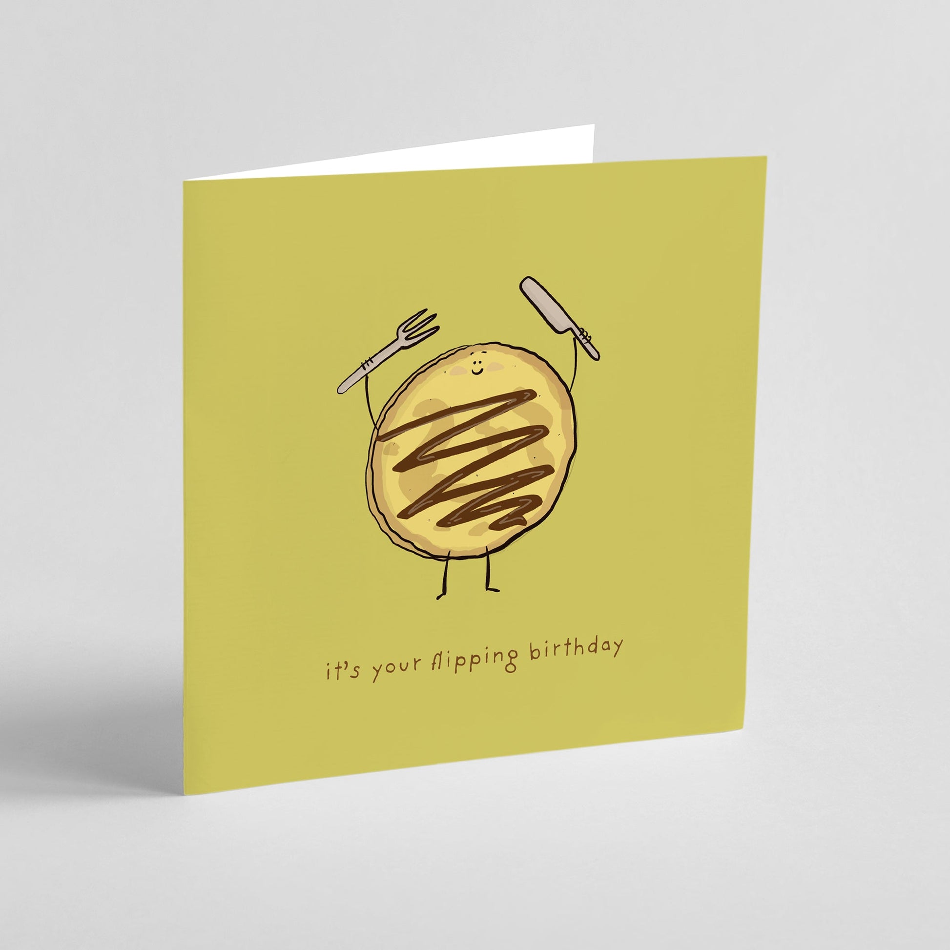It's Your Flipping Birthday Pancake Greeting Card