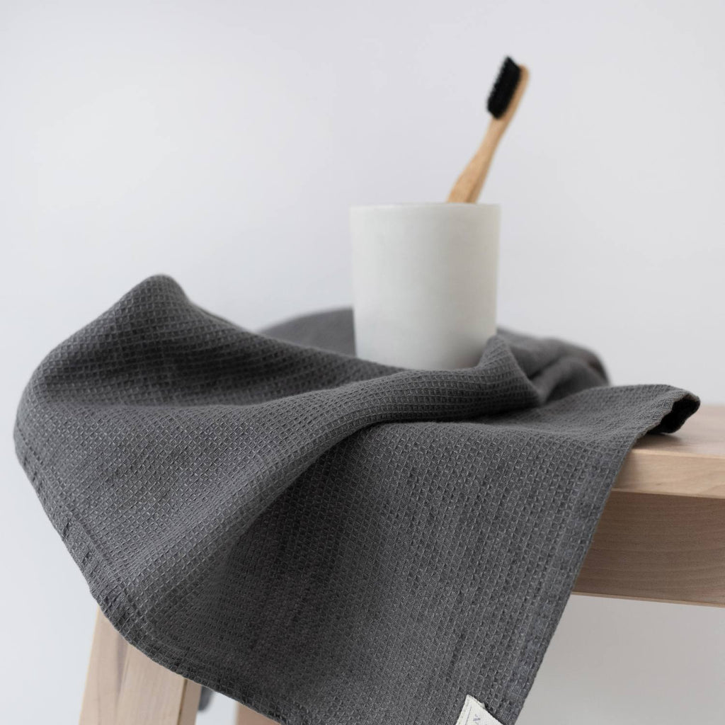 Luxurious Waffle Linen Towel Set – Hypoallergenic & Absorbent by Linen Tales at www.brixbailey.com