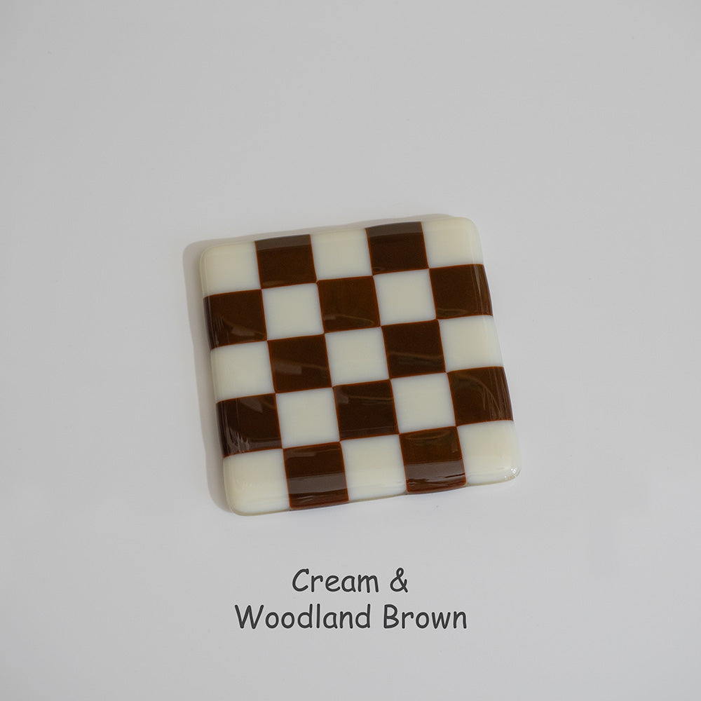 10cm Chequered Dual Coloured Coaster Bullseye Collection