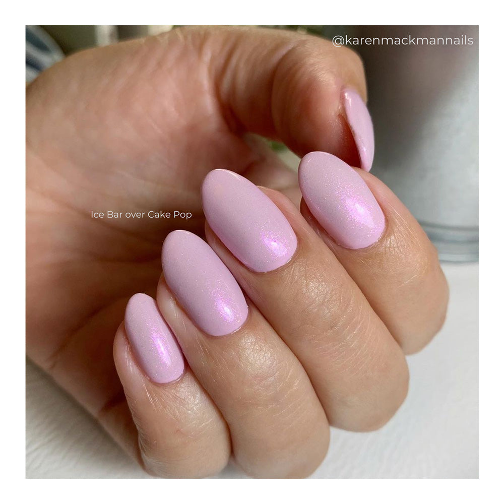 Ice Bar Sheer Pink Shimmer Nail Polish 15ml