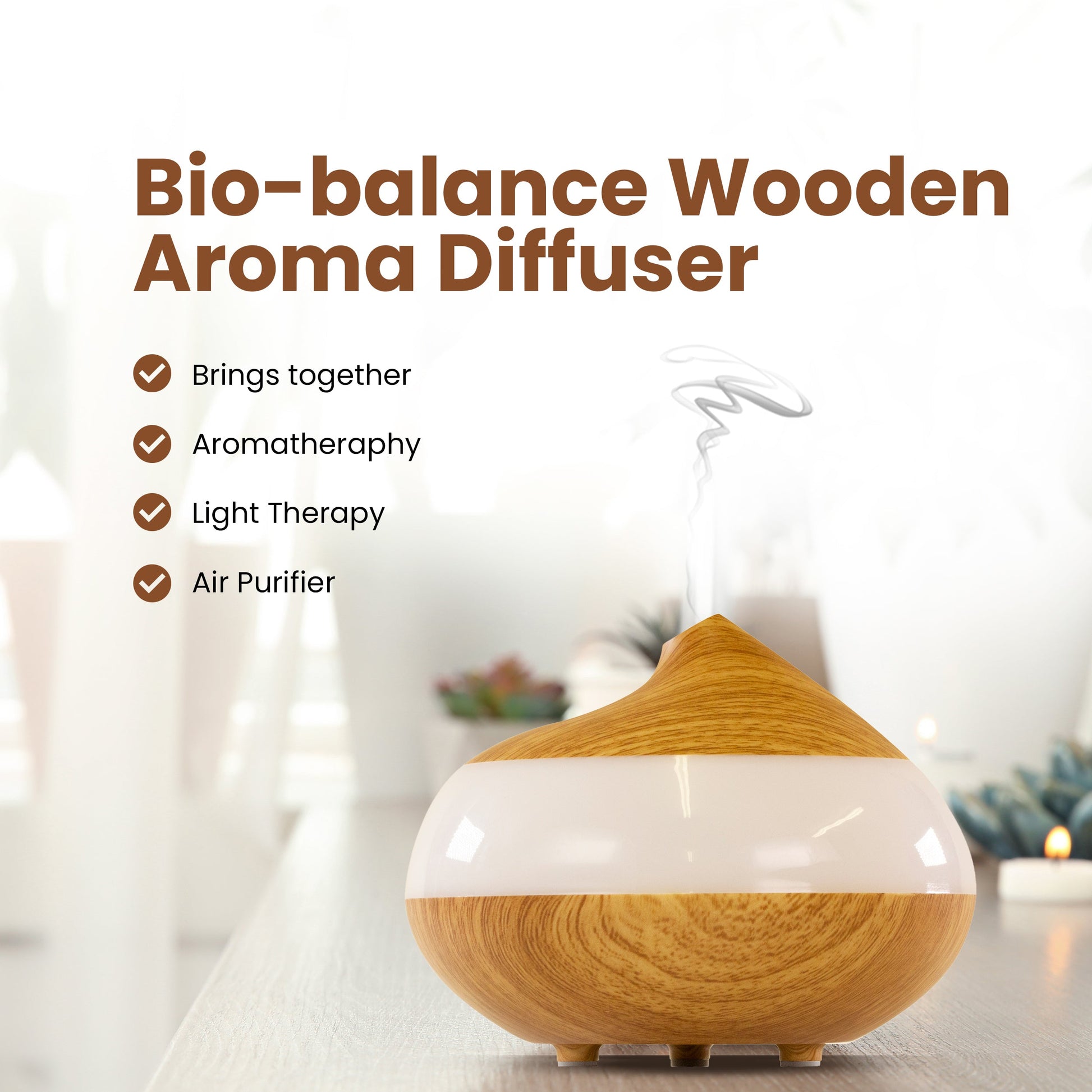 Sensory Spa Diffuser with Clear Panel and USB Power