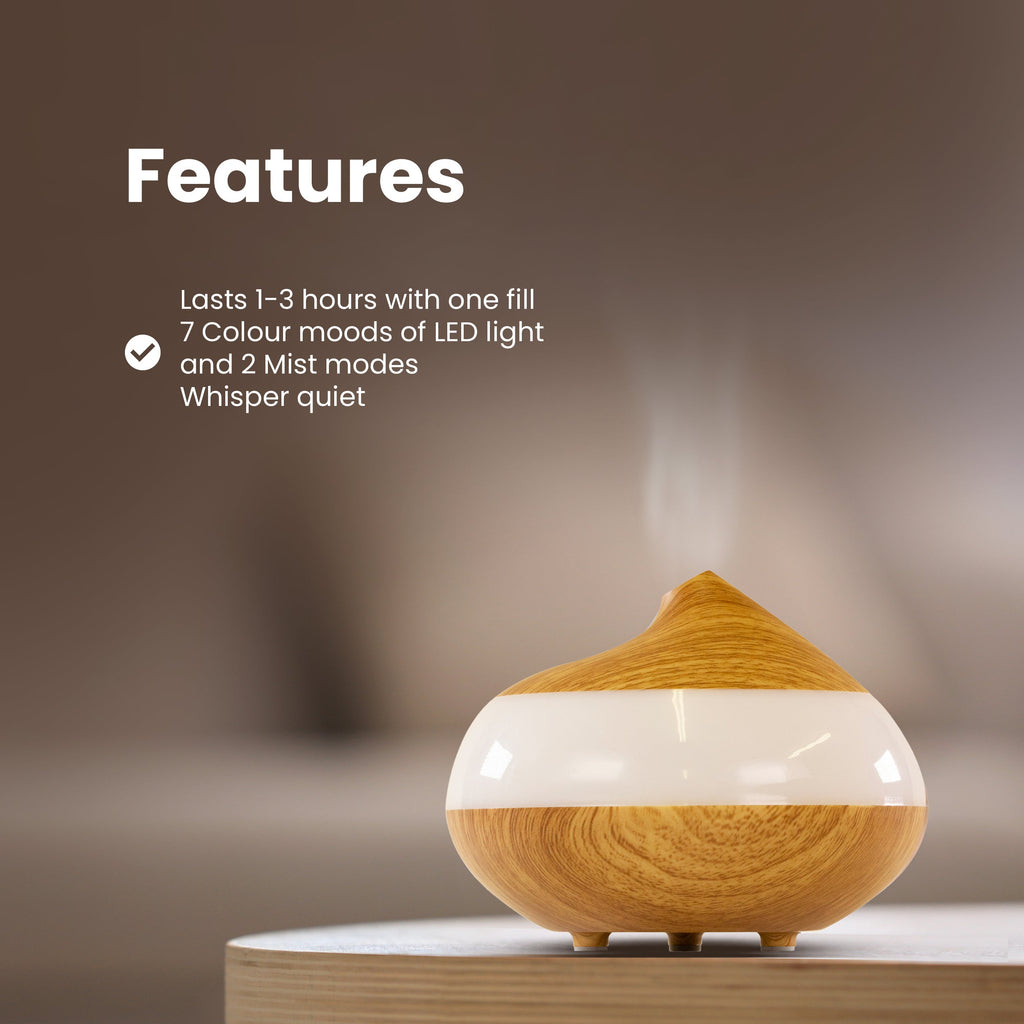 Sensory Spa Diffuser with Clear Panel and USB Power