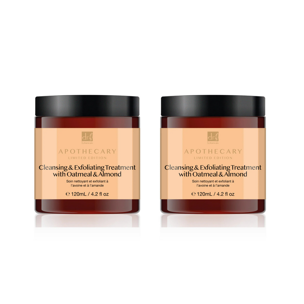 Cleansing and Exfoliating Treatment with Oatmeal and Almond 120ml Twin Pack