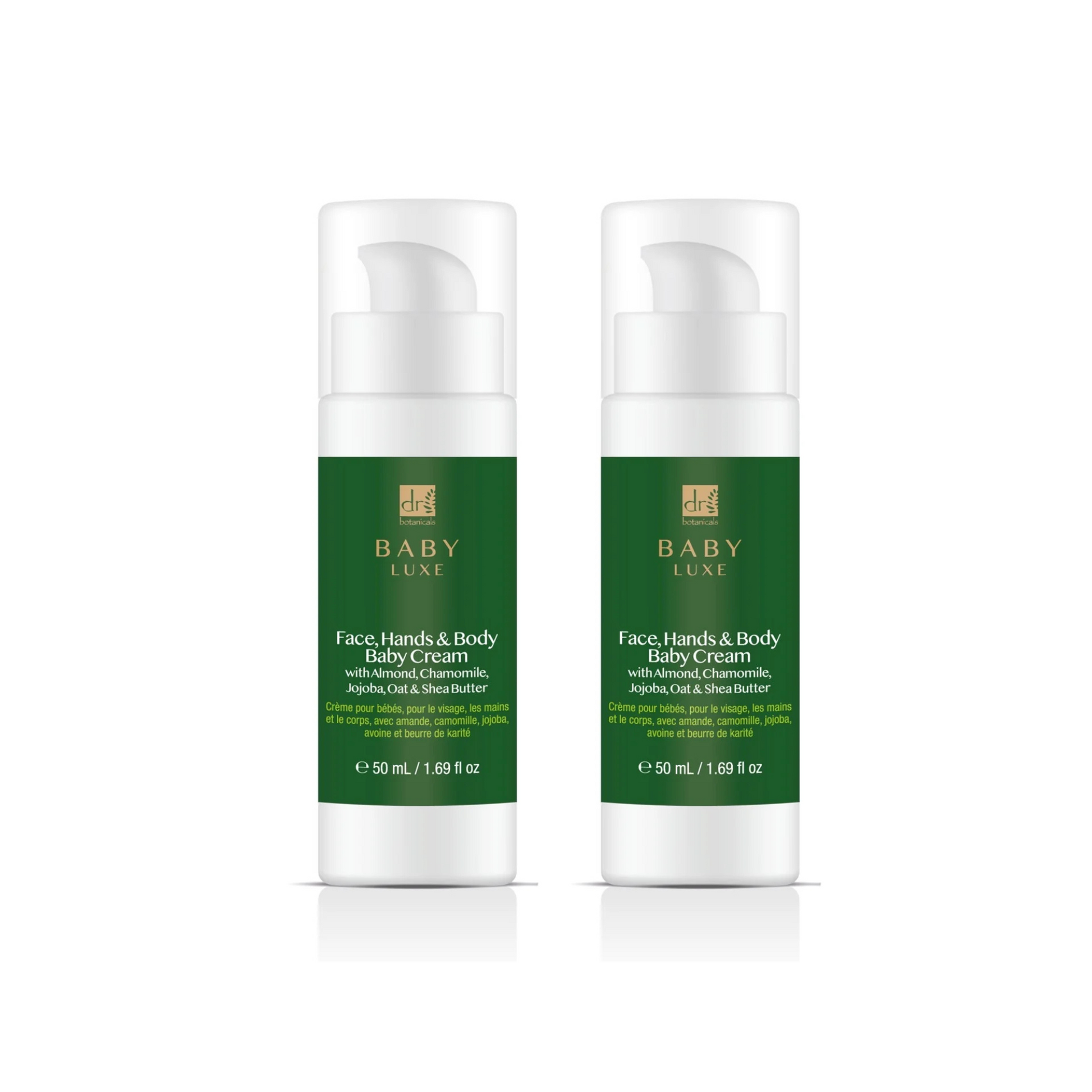 Baby Lux Face Hands and Body Cream 50ml Twin Pack