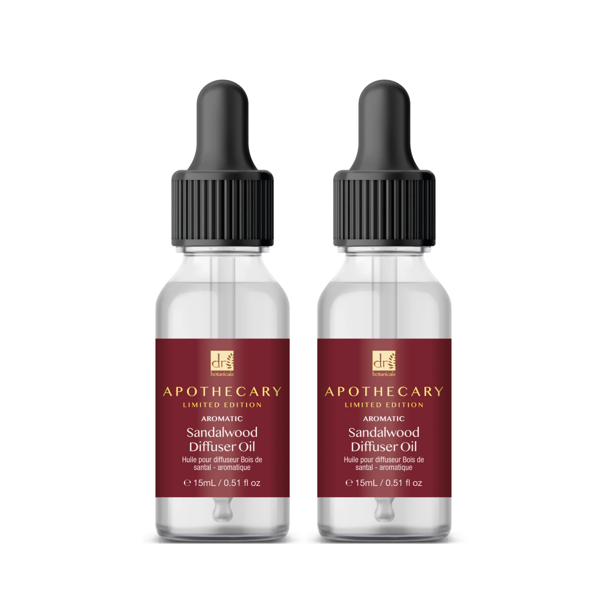 Aromatic Sandalwood Diffuser Oil 15ml Twin Pack