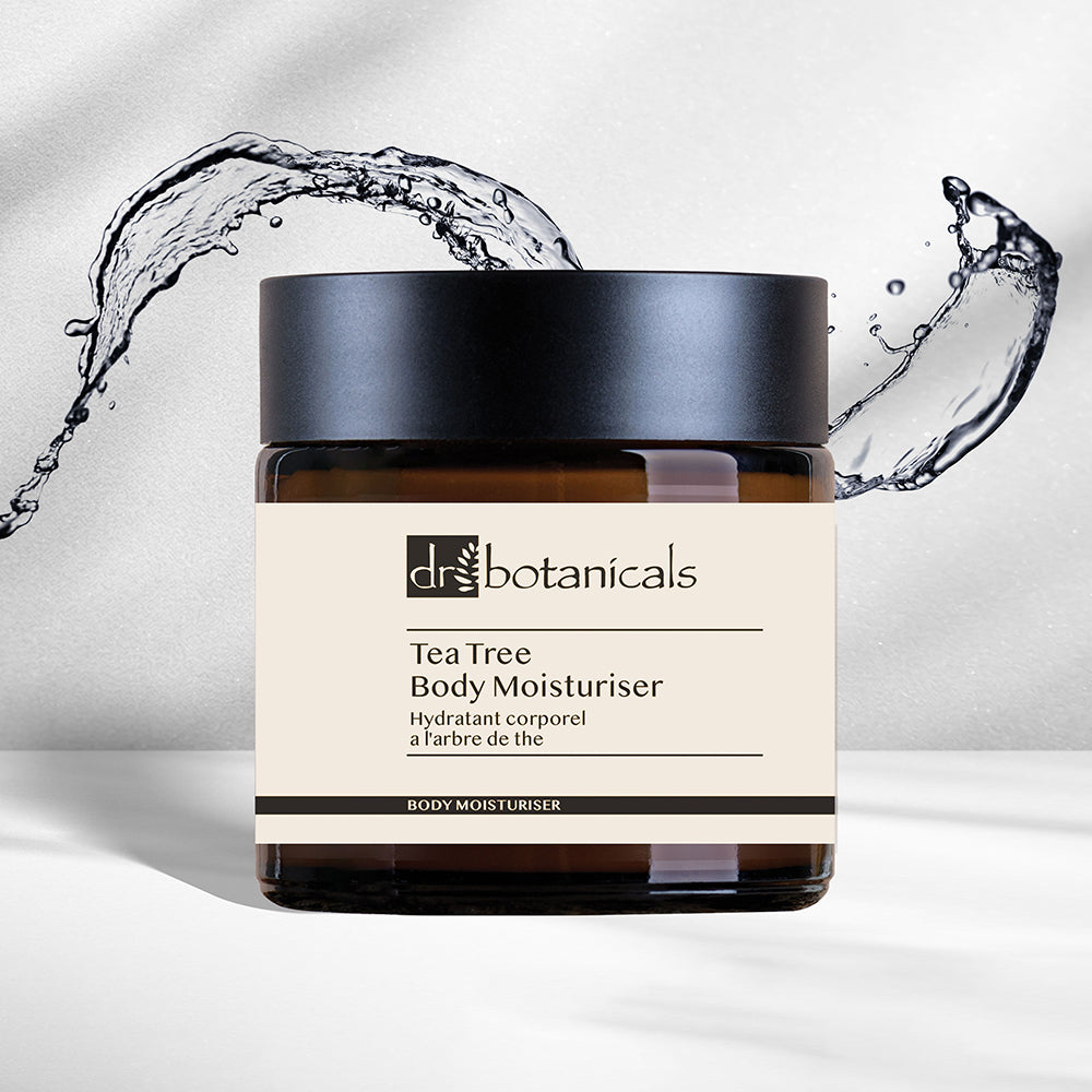 Tea Tree Facial Scrub with Lavender and Vitamin C Day Night Moisturiser Set