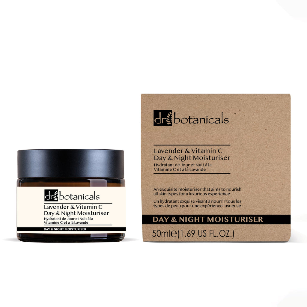 Tea Tree Facial Scrub with Lavender and Vitamin C Day Night Moisturiser Set
