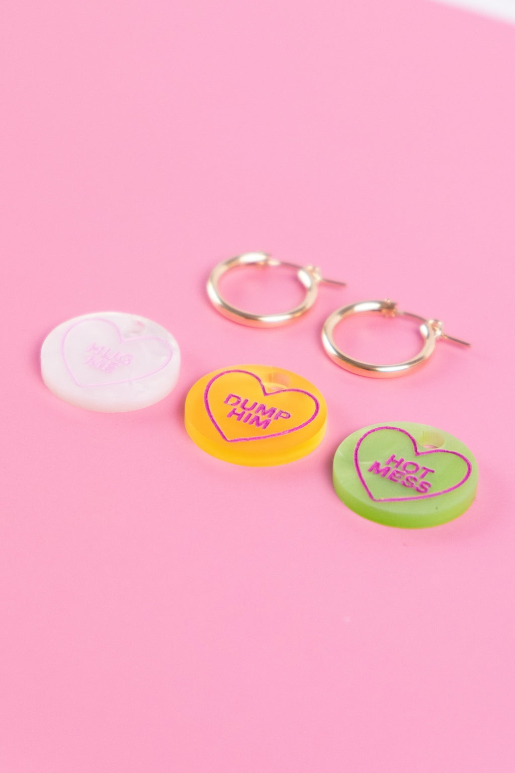 Love Sweets Hoop Earrings - Set of 3