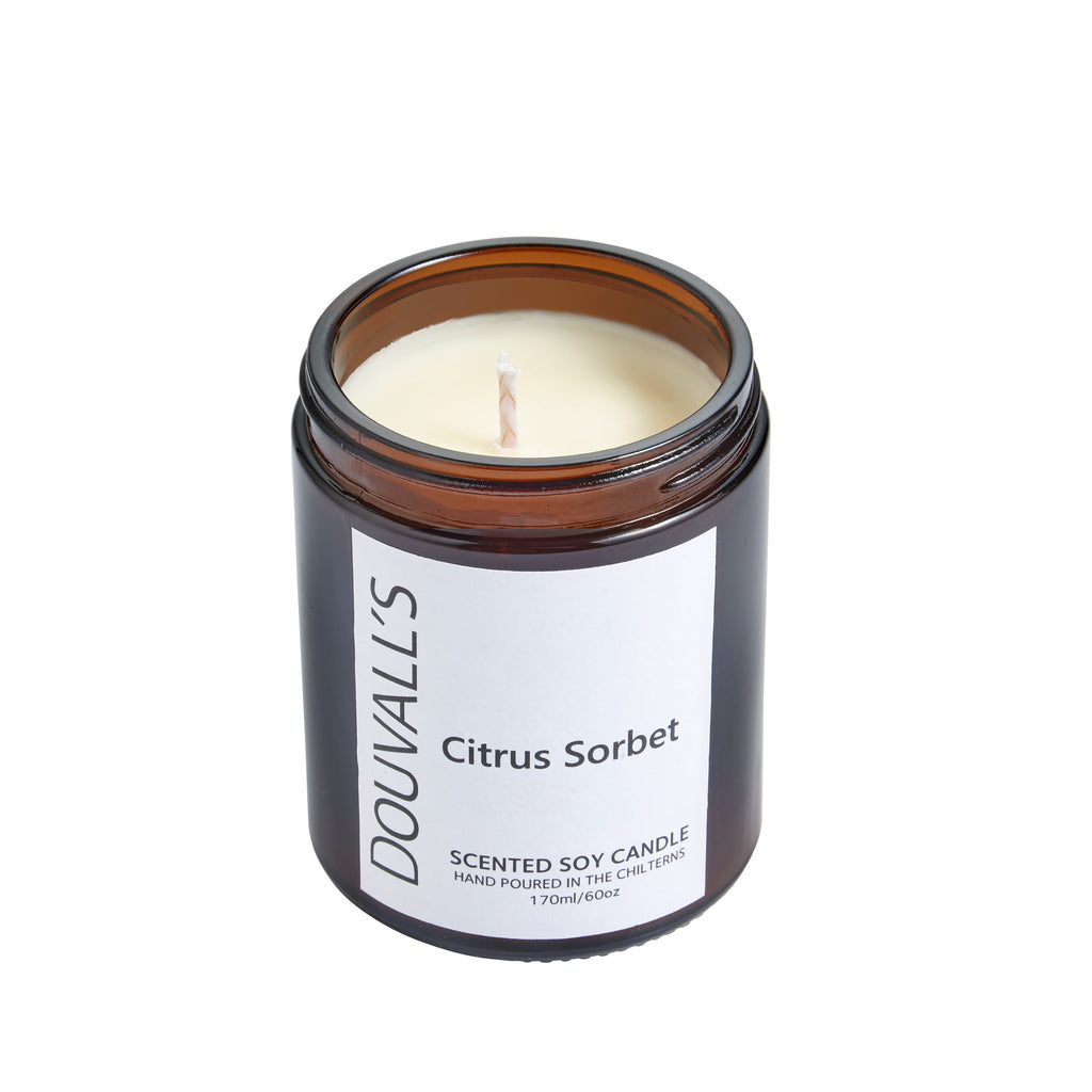 Hand Poured Soy Wax Scented Candle 180g with Essential Oils