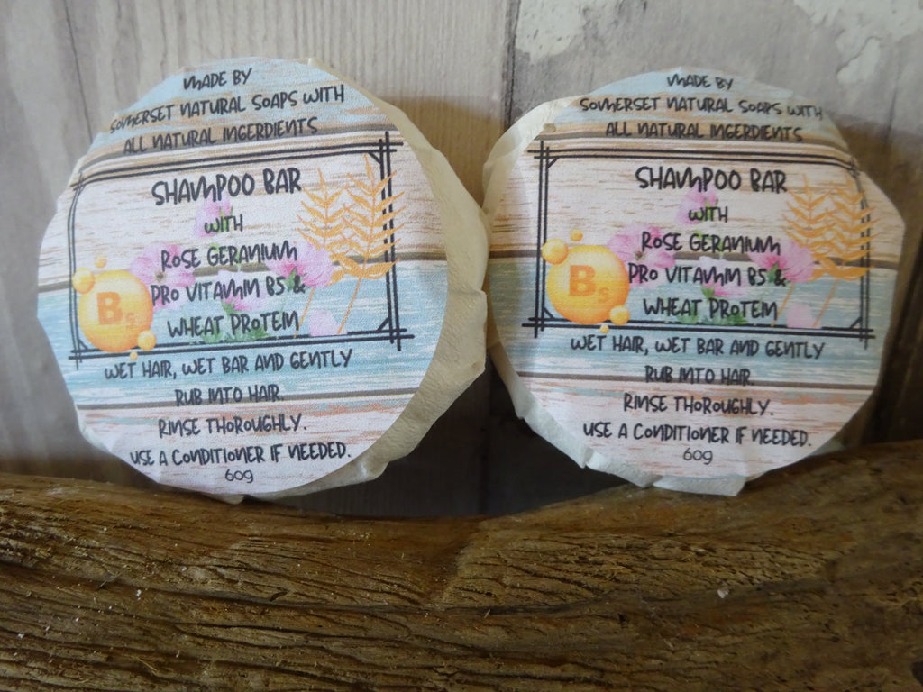 Rose Geranium Solid Shampoo Bar