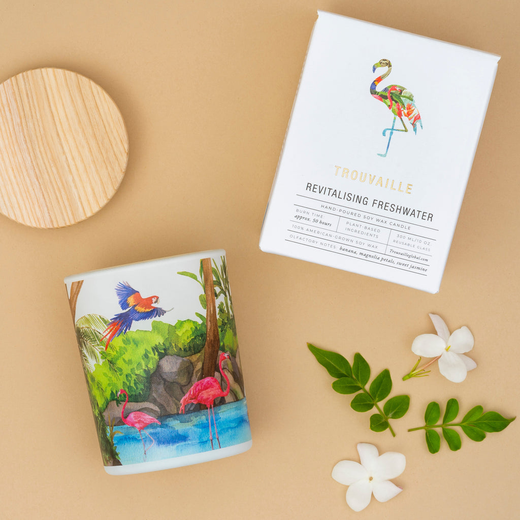 Revitalising Freshwater Vegan Scented Candle
