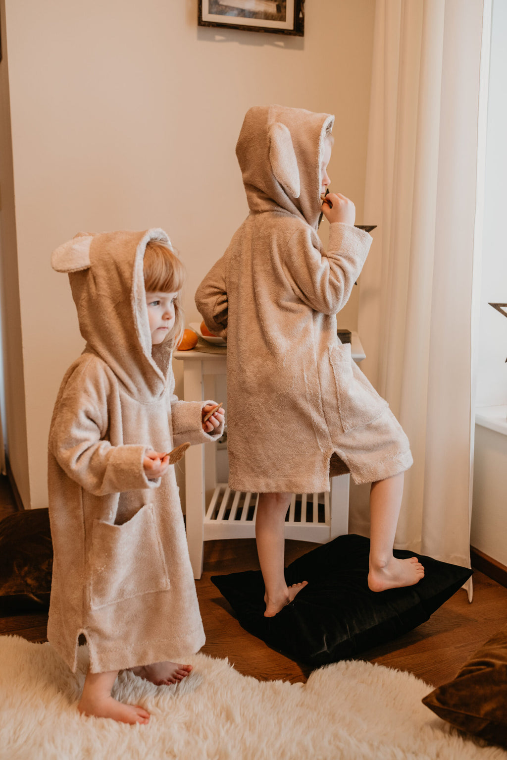 Toddler Long-Sleeve Teddy Poncho – Cozy & Sustainable by RÄTT at brixbailey.com