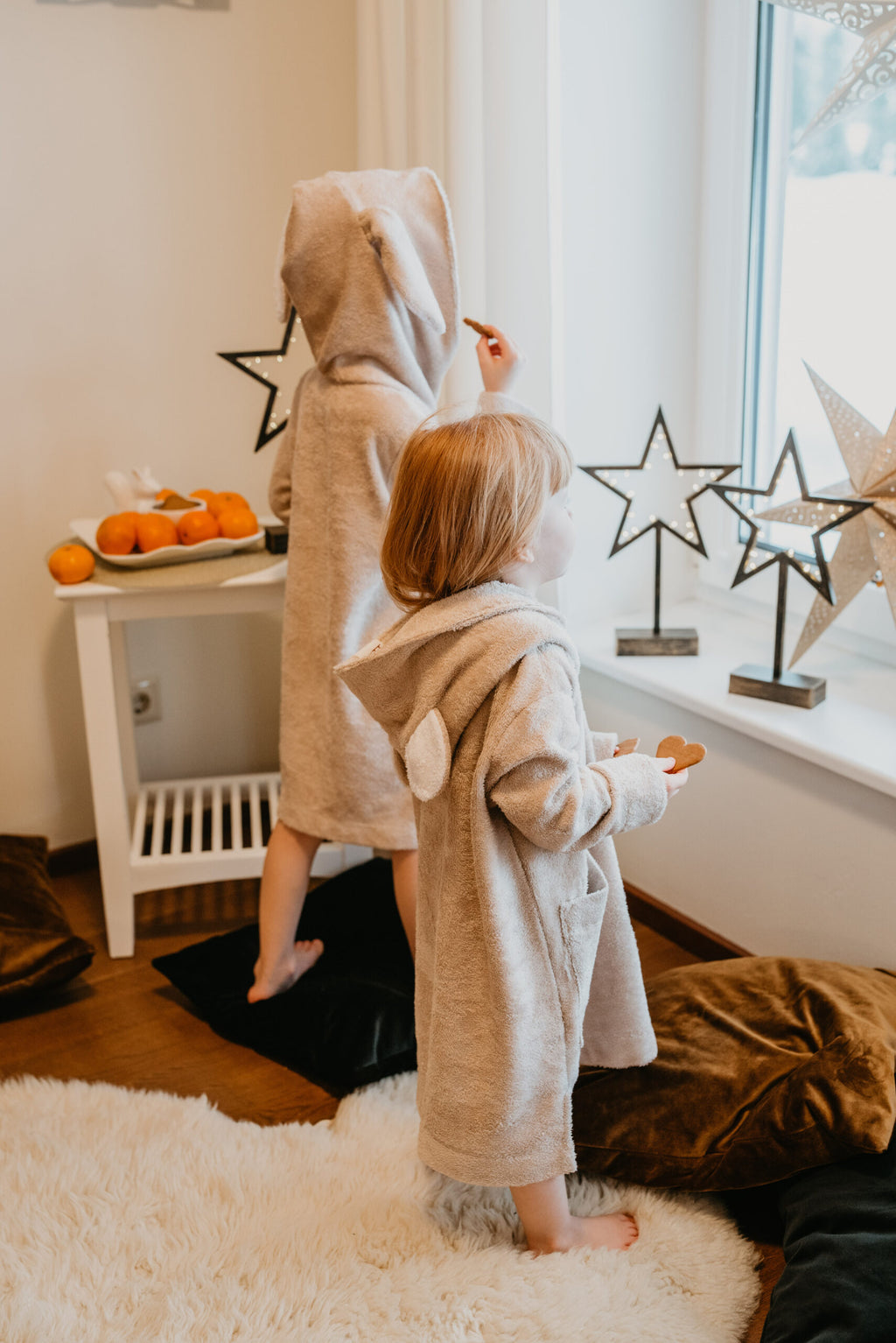 Luxurious Bamboo Teddy Poncho for Toddlers – Warm & Cozy by RÄTT at brixbailey.com
